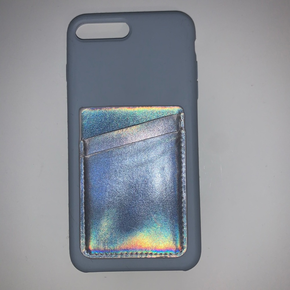 IPhone 6+, 7+, 8+ Case with Stick on Card Holder